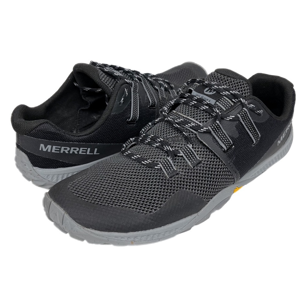 Merrell Trail Glove 6 Vibram Barefoot Running Shoes Black Gray Mens Size 11.5